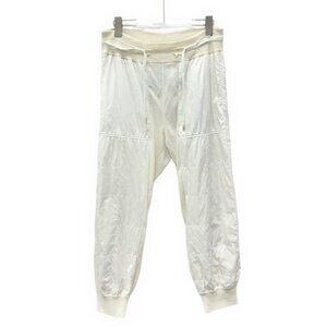 Louis Vuitton White wool jogger pants